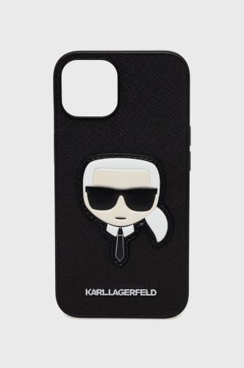 Puzdro na mobil Karl Lagerfeld Iphone 14 6,1" čierna farba