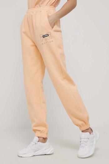 Bavlnené nohavice P.E Nation dámske, oranžová farba, jednofarebné
