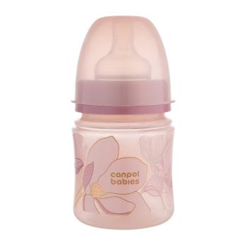 CANPOL BABIES Fľaša dojčenská antikoliková EasyStart Gold 120 ml - ružová