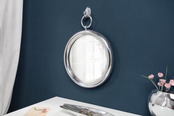 LuxD Dizajnové okrúhle zrkadlo Manelin  strieborné  x  26329