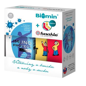 Biomin Imuno Protect Junior + darček Fusakle 60 kapsúl