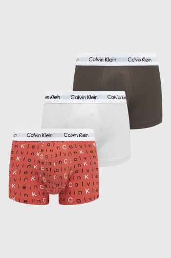 Boxerky Calvin Klein Underwear 3-pak pánske, červená farba