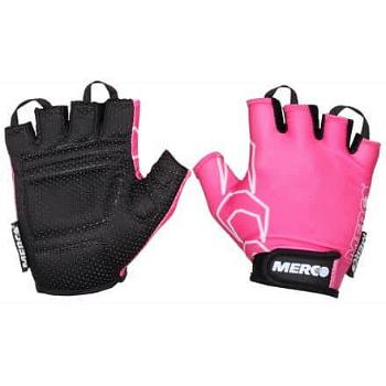 BG Gel 02 cyklistické rukavice růžová-černá Velikost oblečení: XS