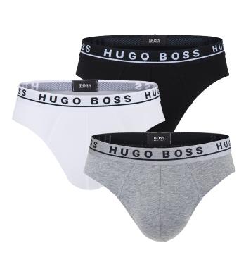 BOSS - 3PACK slipy black, white, gray (HUGO BOSS)-XL (99-107 cm)