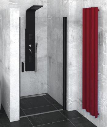 POLYSAN - ZOOM LINE BLACK sprchové dvere 900mm, číre sklo ZL1290B