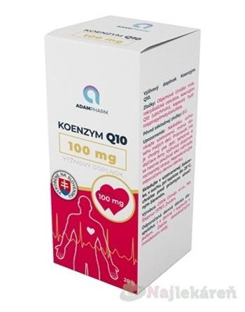 Adampharm Koenzym Q10 100 Mg 60 ks