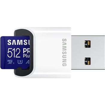 Samsung MicroSDXC 512 GB PRO Plus + USB adaptér (MB-MD512KB/WW)