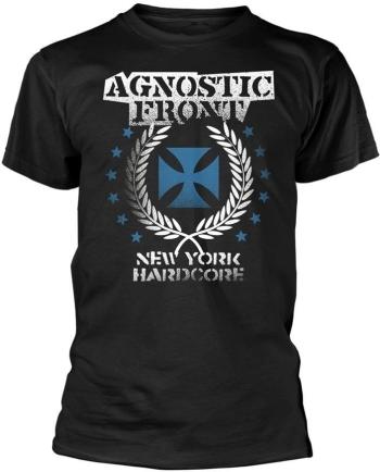 Agnostic Front Tričko Blue Iron Cross Black 2XL