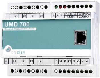 PQ Plus UMD 706  Univerzálne meracie zariadenie - Upevnenie na DIN lištu - Modely UMD RS485 - Ethernet - 512 MB pamäte
