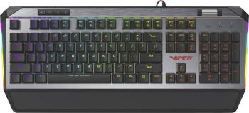 Viper PV765MBRUXMGMDE káblový herná klávesnica podsvietenie, gélová opierka pod zápästie, Switch: červená nemecká, QWERT