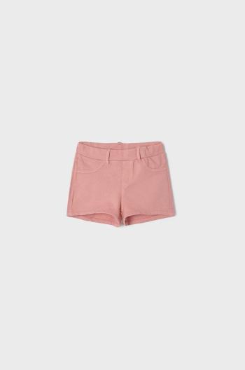 Detské krátke nohavice Mayoral ružová farba, jednofarebné,