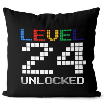 Vankúš Level unlocked (vek: 24, Velikost: 40 x 40 cm)