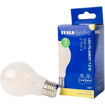 Tesla – LED žiarovka FILAMENT RETRO BULB E27, 7,2 W, 230 V, 806 lm, 25000 h, 2700 K teplá biela, 360 (BL277227-1F)