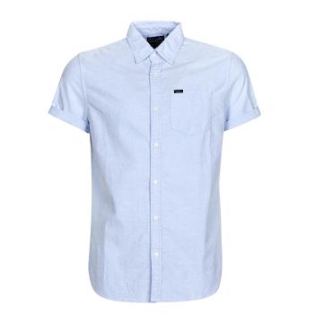 Superdry  VINTAGE OXFORD S/S SHIRT  Košele s krátkym rukávom Modrá