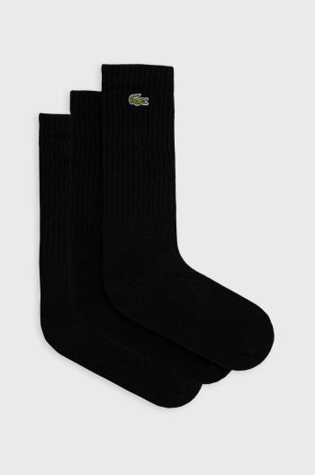 Ponožky Lacoste pánske, čierna farba