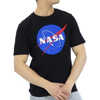 Nasa  Tričká s krátkym rukávom NASA08T-BLACK  Čierna