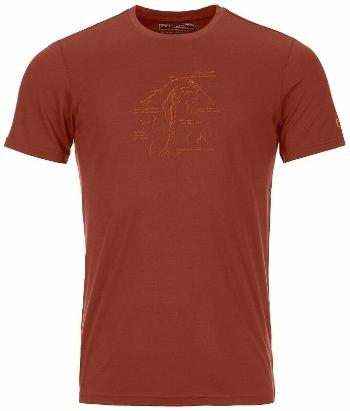 Ortovox 120 Tec Lafatscher Topo T-Shirt M Clay Orange L