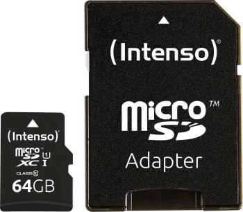 Intenso Professional pamäťová karta micro SDXC 64 GB Class 10, UHS-I vr. SD adaptéru