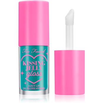 Too Faced Kissing Jelly Lip Oil Gloss olejový lesk na pery pre intenzívnu hydratáciu odtieň Sweet Cotton Candy 4,5 ml