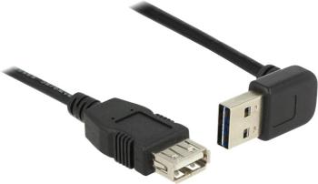 USB 2.0 predlžovací kábel zalomený [1x USB 2.0 zástrčka A - 1x USB 2.0 zásuvka A] 1.00 m čierna obojstranne zapojiteľná