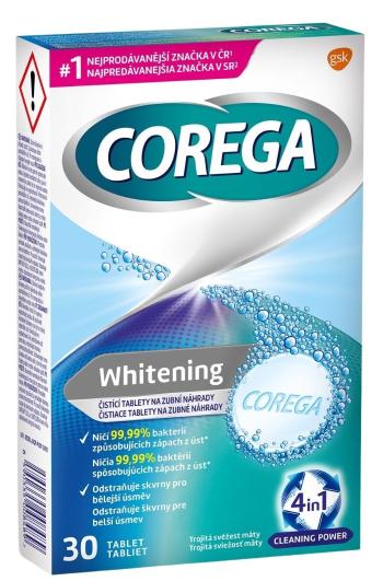 Corega Whitening čistiace tablety na zubné náhrady 30 ks