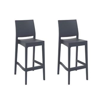 Barová židle May (SET 2 ks), tmavě šedá (C1003848)