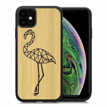 BAMBOO Drevený kryt Apple iPhone 11 FLAMINGO (084)