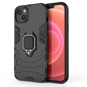 MG Ring Armor kryt na iPhone 14, čierny