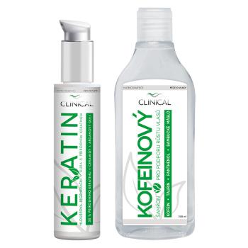 CLINICAL Keratín kúra 100 ml + Kofeínový šampón 250 ml