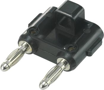 TRU COMPONENTS TC-R8-84 spojovací konektor čierna Ø pin: 4 mm Rozostup hrotov: 19 mm 1 ks