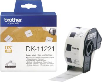 Brother DK-11221 etikety v roli 23 x 23 mm papier  biela 1000 ks permanentné DK11221 univerzálne etikety