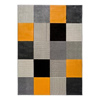 Oranžovo-sivý koberec Universal Gladys Lento, 140 × 200 cm