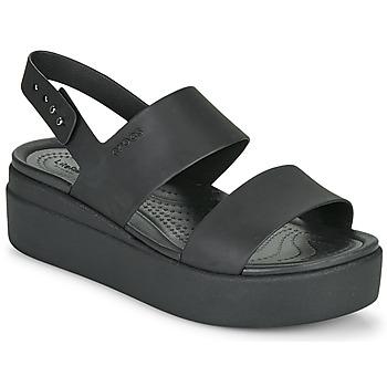 Crocs  Sandále CROCS BROOKLYN LOW WEDGE W  Čierna