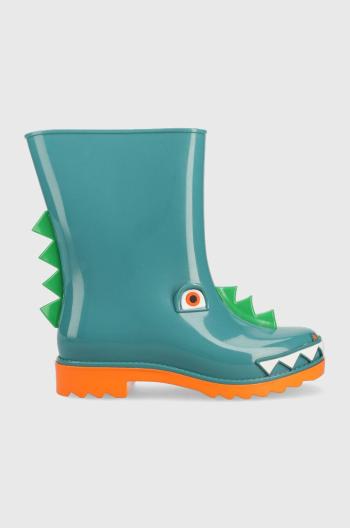 Detské gumáky Melissa Rain Boot + Fabula Inf tyrkysová farba