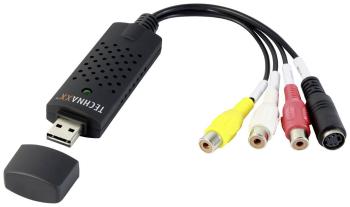 Technaxx TX-20 USB zariadenie na prevod videa do digitálneho záznamu Plug und Play, vr. softvér pre spracovanie videa