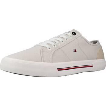 Tommy Hilfiger  Módne tenisky CORE CORPORATE VULC CANVAS  Béžová