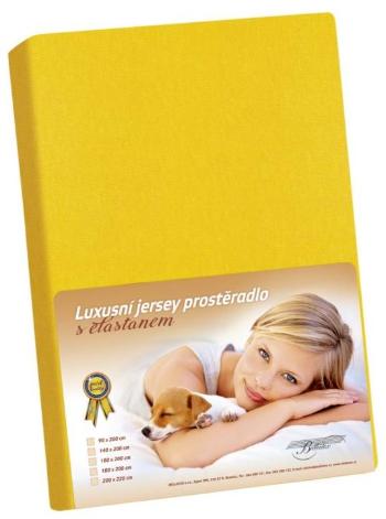 Jersey s elastanom prestieradlo 200x220 305 sýta žltá KL5