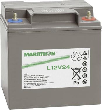 GNB Marathon L12V24 NALL120024HM0MA olovený akumulátor 12 V 23.5 Ah olovený so skleneným rúnom (š x v x h) 168 x 174 x 1