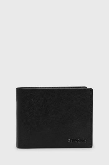 Kožená peňaženka Samsonite pánska, čierna farba