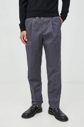 Nohavice Armani Exchange pánske, šedá farba, rovné