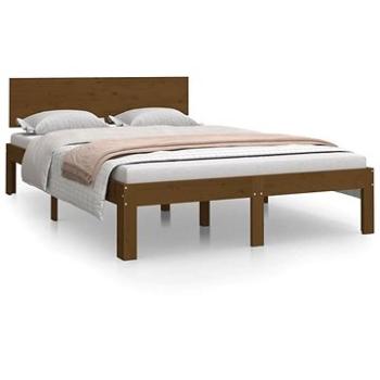 Rám postele medovo hnedý masívne drevo 120 × 190 cm Small Double, 810468