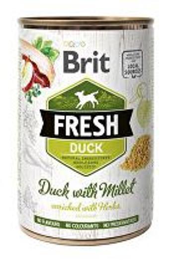 Brit Dog Fresh konz Duck with Millet 400g + Množstevná zľava