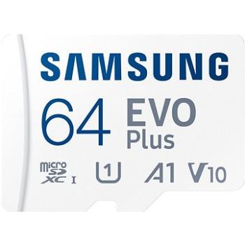 Samsung MicroSDXC 64 GB EVO Plus + SD adaptér (MB-MC64KA/EU)
