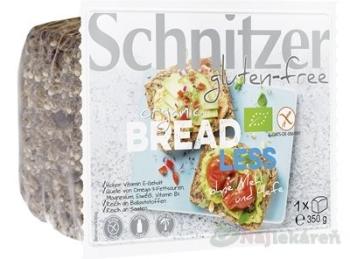 Schnitzer BREAD LESS BIO, chlieb viaczrnný, bezgluténový 350g