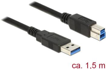 Delock #####USB-Kabel #####USB 3.2 Gen1 (USB 3.0 / USB 3.1 Gen1) #####USB-A Stecker, #####USB-B Stecker 1.50 m čierna po
