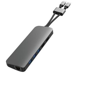 HyperDrive VIPER 10 v 2 USB-C Hub, sivý (HY-HD392-GRAY)