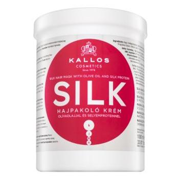 Kallos Silk Hair Mask uhladzujúca mask pre hrubé a nepoddajné vlasy 1000 ml