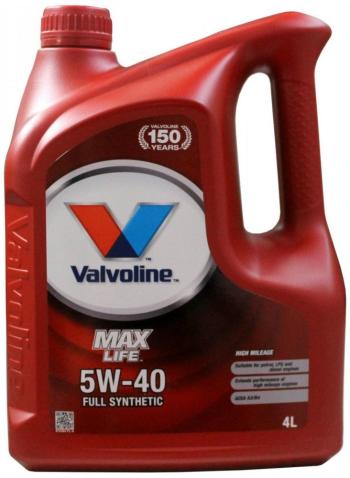 VALVOLINE MAXLIFE SYNTHETIC 5W-40 4L 872364