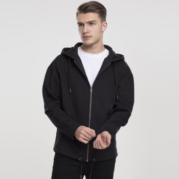 Mikina Urban Classics Long Sweat Zip Hoody black - S