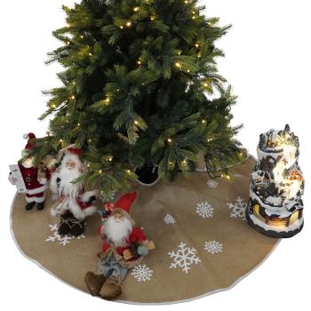 TEMPO-KONDELA CECILIA, podložka pod vianočný stromček, béžová, 1,2 m RP1, rozbalený tovar